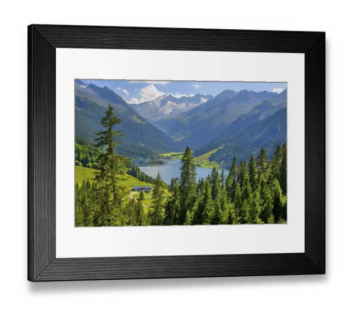 Framed Print : Panorama of the Durlassboden reservoir