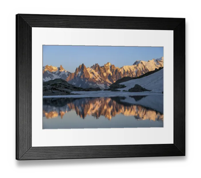 Framed Print : Evening mood, mountain landscape at sunset Framed Print : Evening mood, mountain landscape at sunset