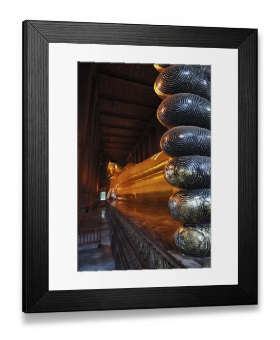 Framed Print : Statue of the Reclining Buddha Framed Print : Statue of the Reclining Buddha