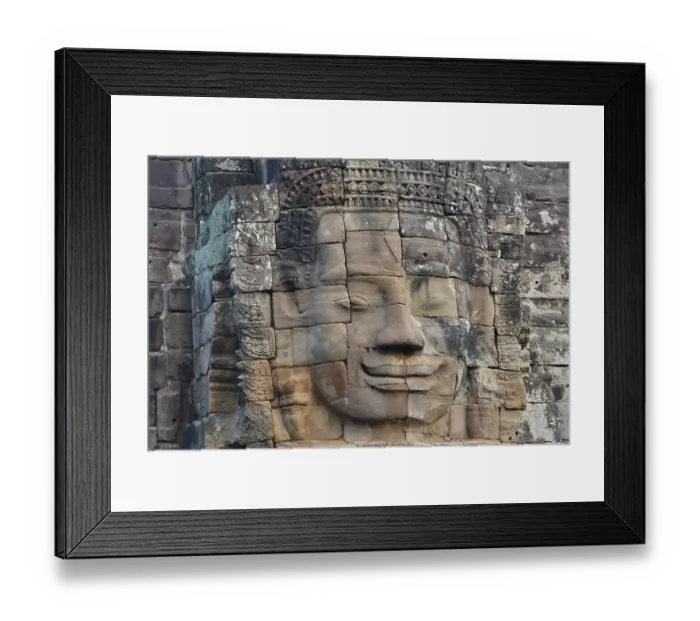 Framed Print : Face tower face of Bodhisattva Lokeshvara Framed Print : Face tower face of Bodhisattva Lokeshvara