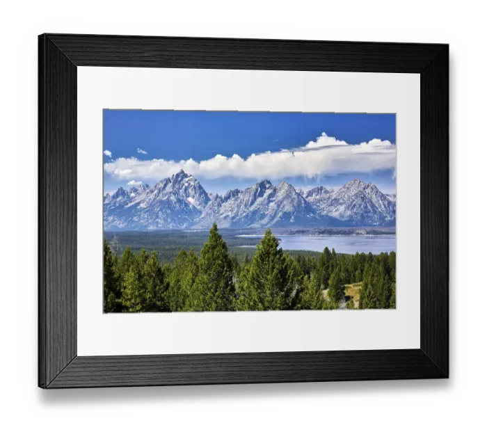 Framed Print : Grand Teton National Park. Wyoming. United States