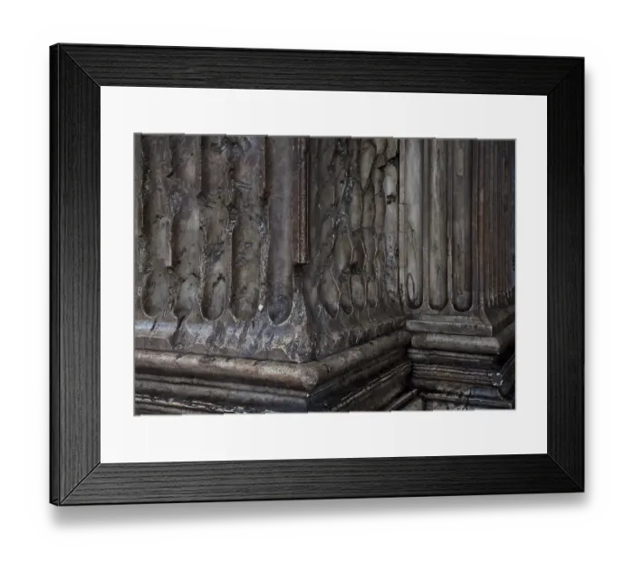 Framed Print : Pilaster bases in the vestibule, St. Sankt, Saint Framed Print : Pilaster bases in the vestibule, St. Sankt, Saint