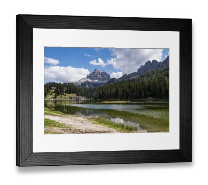 Framed Print : Lake Misurina view, one of the most beautiful lakes of Dolomites Framed Print : Lake Misurina view, one of the most beautiful lakes of Dolomites