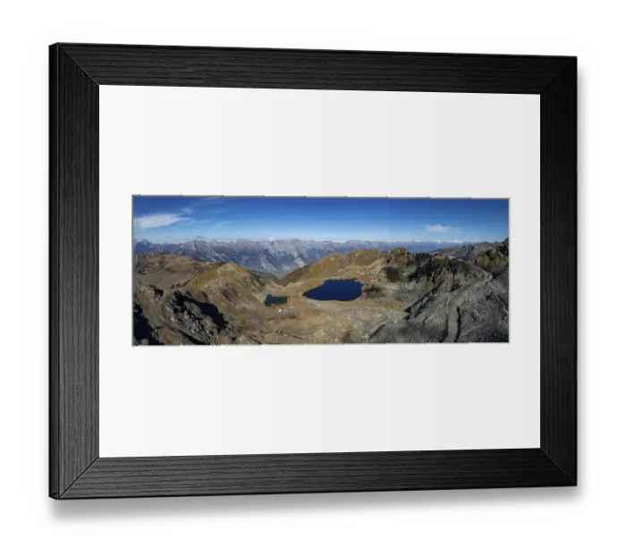 Framed Print : Lac des Vaux, high alpine lakes