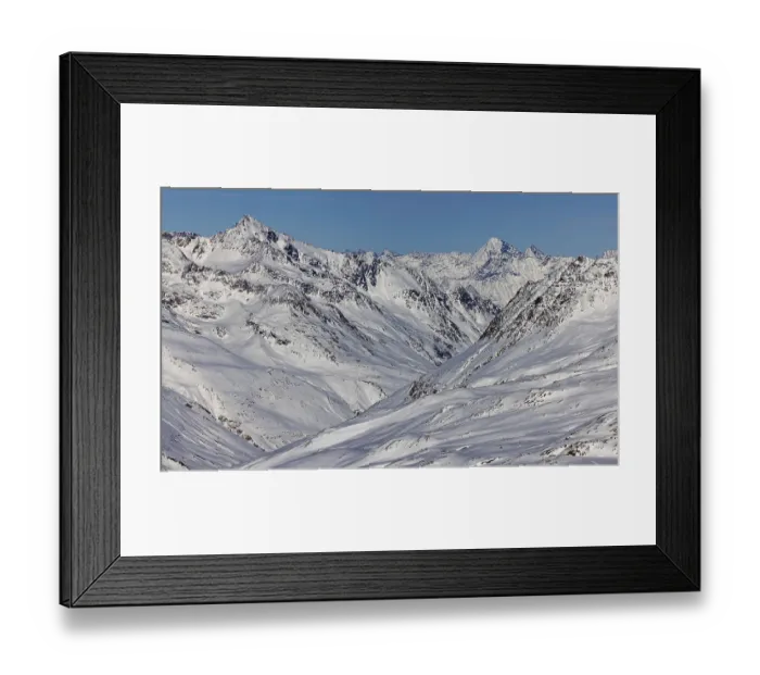 Framed Print : Oetztal Alps with Vernagt and Wildspitze Framed Print : Oetztal Alps with Vernagt and Wildspitze