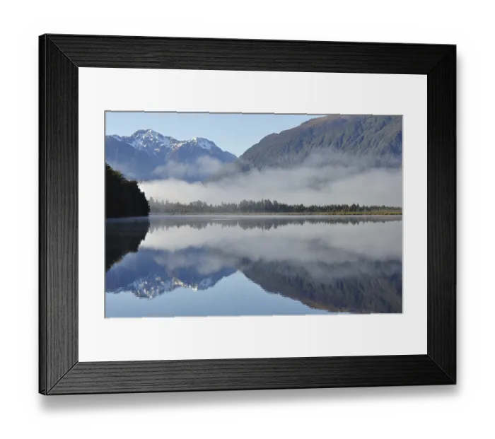 Framed Print : Lake Haupiri, a small lake near the Southern Alps