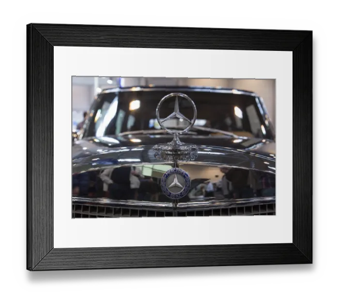 Framed Print : Essen.27.03.14 JE, Mercedes star on a Mercedes Benz 600