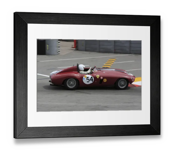 Framed Print : Ferrari 340MM, driver Roberto Cripa Framed Print : Ferrari 340MM, driver Roberto Cripa