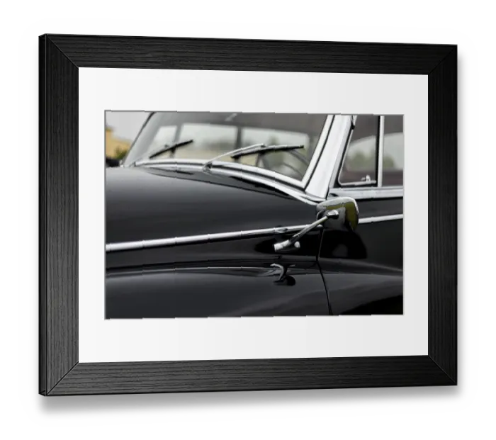 Framed Print : Details of a classic car in a museum Framed Print : Details of a classic car in a museum