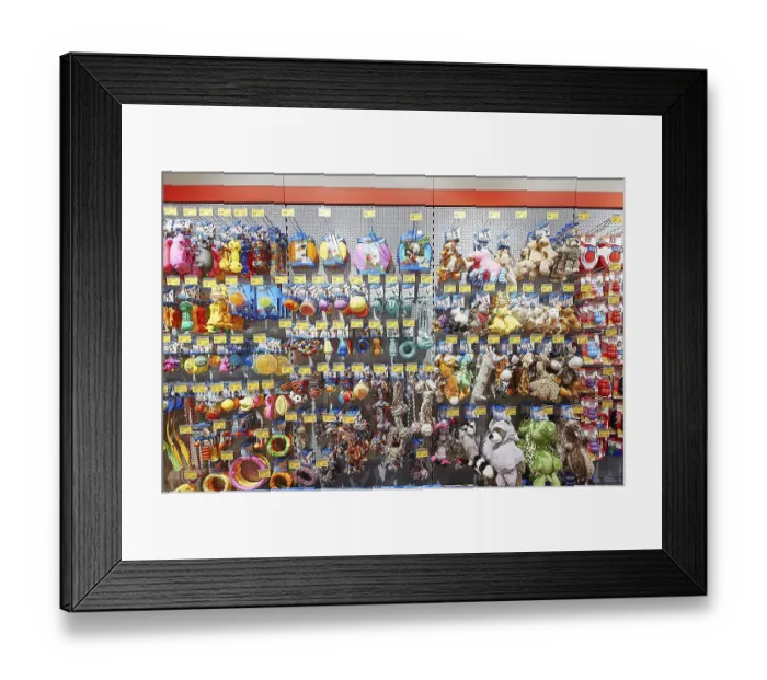 Framed Print : Toys for dogs and cats, Futterhaus shop Framed Print : Toys for dogs and cats, Futterhaus shop