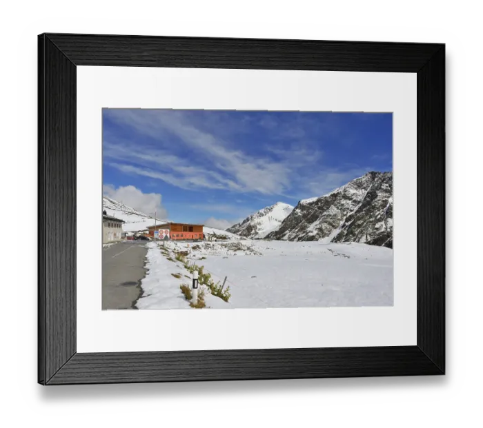 Framed Print : Mountain landscape at the Stelvio Pass