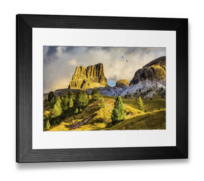 Framed Print : Last sunny day of fall. Concept of active and extreme tourism