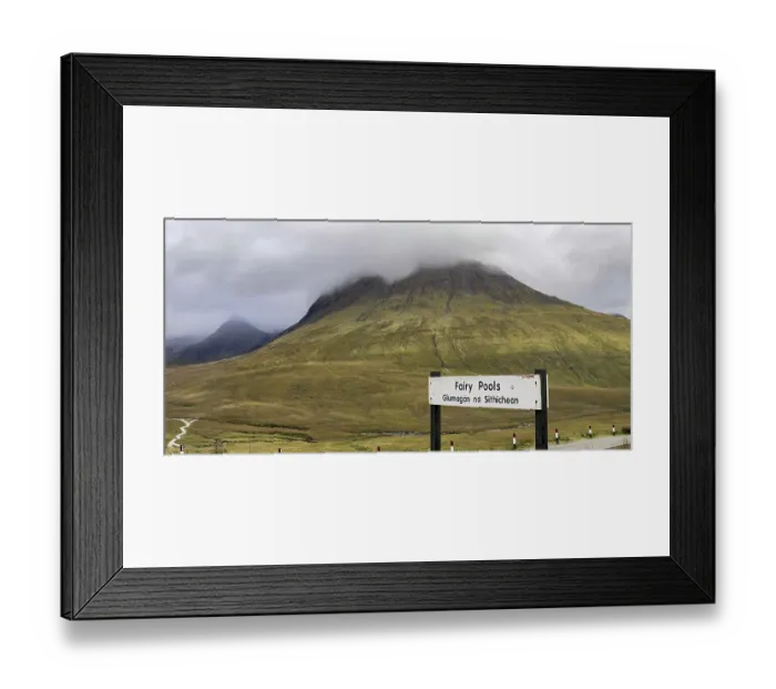 Framed Print : Information board, Fairy Pools