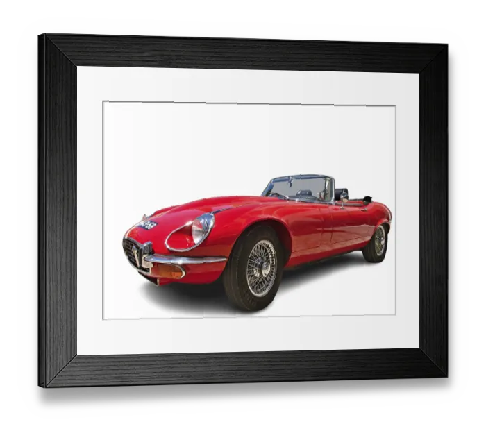 Framed Print : One of the most beautiful cars in the world