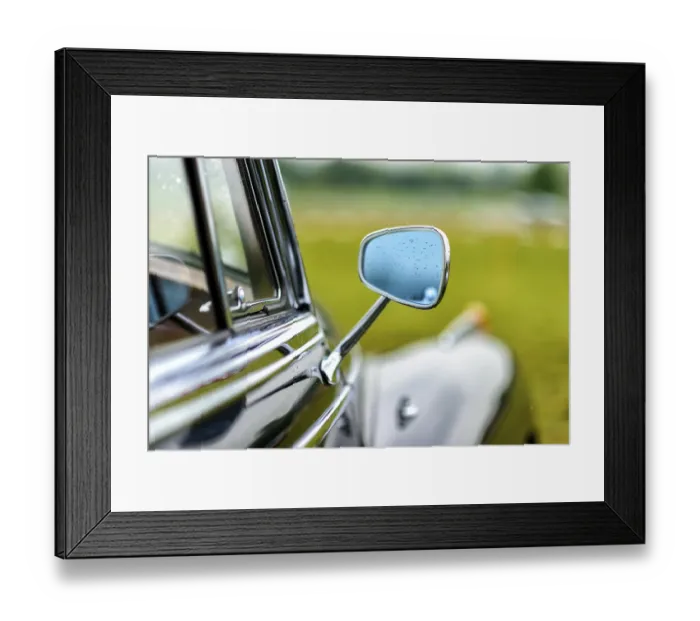 Framed Print : Details of a classic car in a museum Framed Print : Details of a classic car in a museum