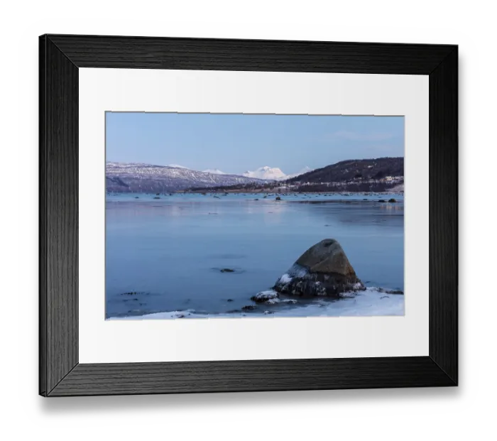 Framed Print : View on Ofotfjord and Skanland mountains