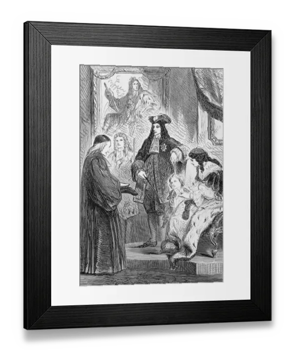 Framed Print : In 1699, King William III appointed Bishop Gilbert Burnet as tutor to the Royal Duke of Gloucester