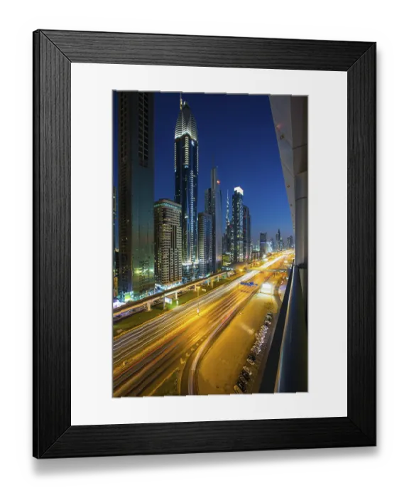 Framed Print : View in evening from Four Points by Sheraton