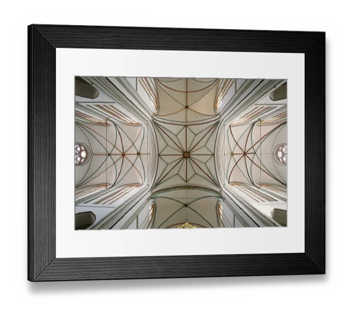 Framed Print : Star vault in the crossing, St. Saint, Saint