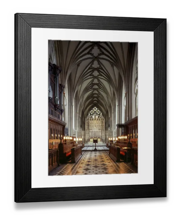 Framed Print : Bristol, cathedral, choir, view to the east