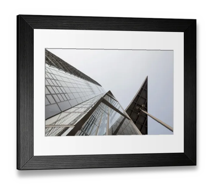 Framed Print : Posttower, built 2000-2002 by Murphy / Jahn
