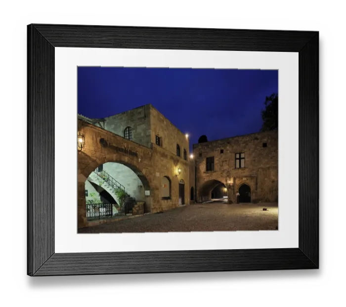 Framed Print : Buildings on Museum Square, Platia Moussio