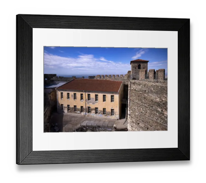 Framed Print : Gate tower, administrative building