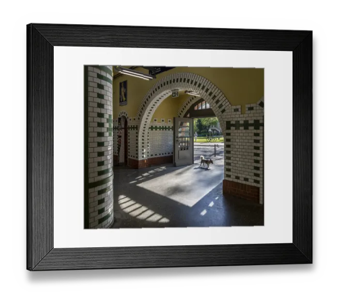 Framed Print : Nikolassee S-Bahn station, interior view Framed Print : Nikolassee S-Bahn station, interior view