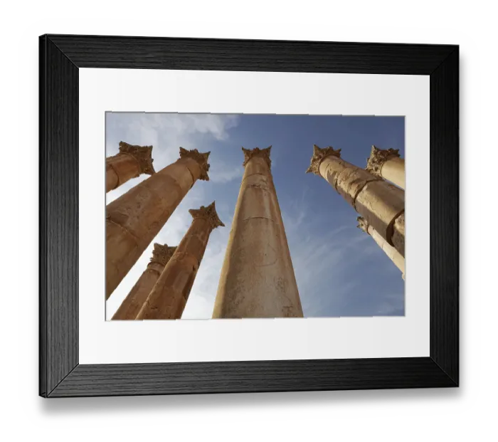Framed Print : Columns, Artemis Temple, built in the 2nd century AD