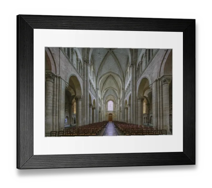 Framed Print : Nave, Romanesque-Gothic Saint-Julien du Mans Cathedral Framed Print : Nave, Romanesque-Gothic Saint-Julien du Mans Cathedral
