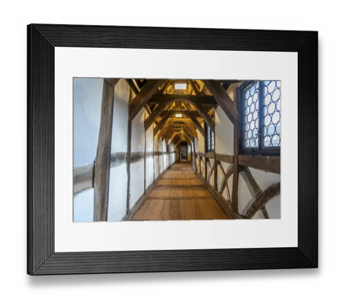 Framed Print : St Margaret's Corridor at Wartburg Castle