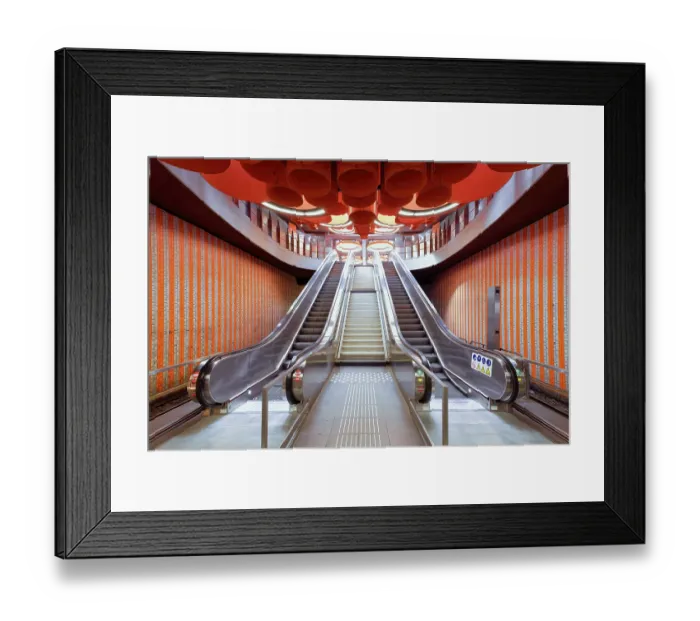 Framed Print : Pannenhuis metro station, Brussels Framed Print : Pannenhuis metro station, Brussels