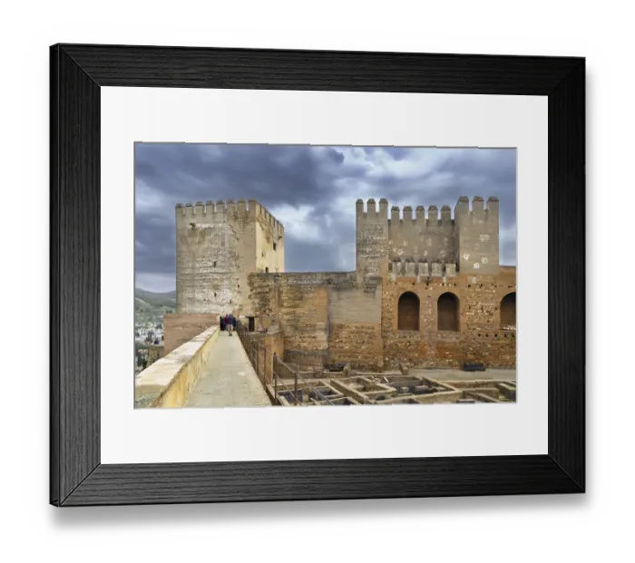 Framed Print : Fortress Alcazaba in Alhambra, Granada