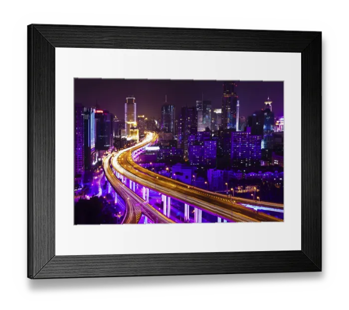 Framed Print : Shanghai by night