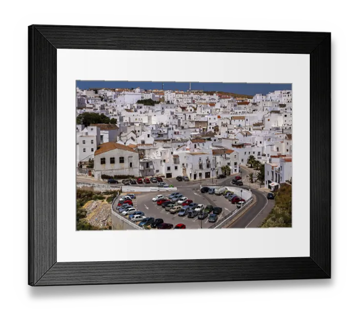 Framed Print : Residential buildings in the old town