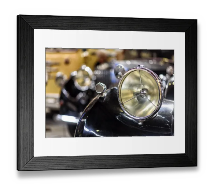 Framed Print : Details of a classic car in a museum Framed Print : Details of a classic car in a museum