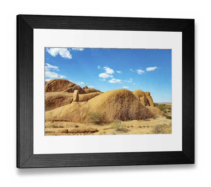 Framed Print : Namibia. Africa. Spitzkoppe is a picturesque rock massif in Namibia