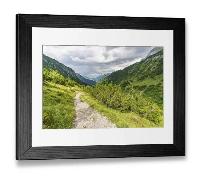Framed Print : Fantastic hike in the Lechquellen Mountains in Vorarlberg Austria near Lech