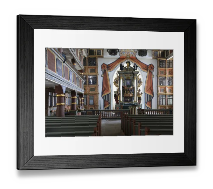 Framed Print : Pulpit altar, Cathedral of the Rhoen