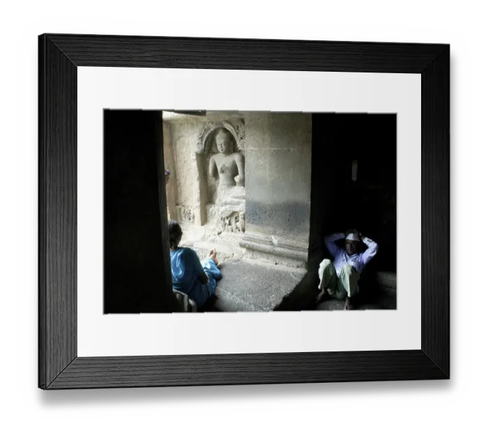 Framed Print : God Buddha statue in Ajanta caves Framed Print : God Buddha statue in Ajanta caves