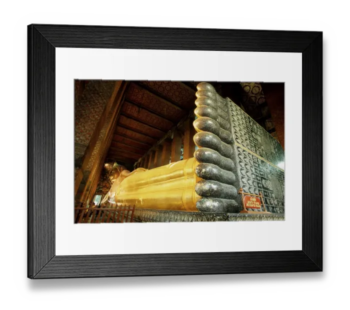 Framed Print : Reclining Buddha, reclining, temple Framed Print : Reclining Buddha, reclining, temple