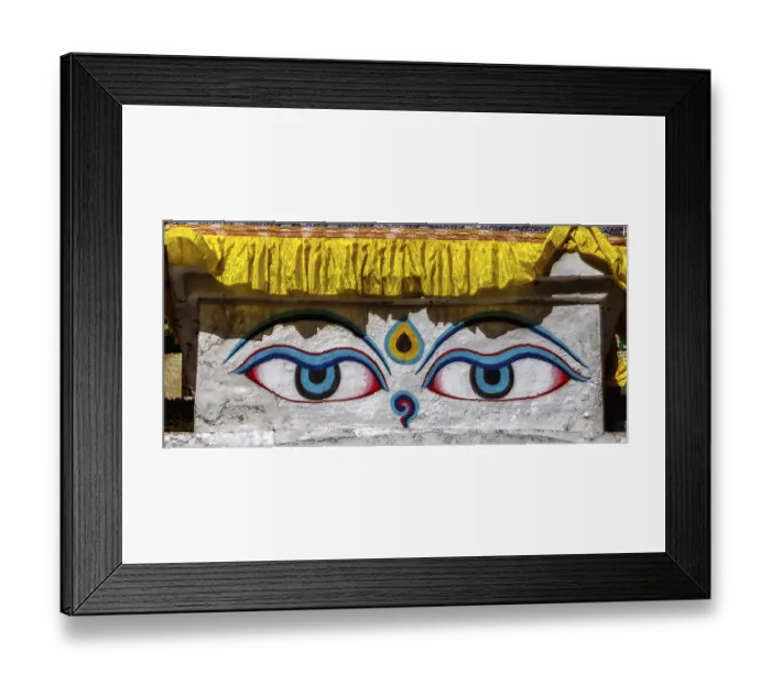 Framed Print : Stupa eyes
