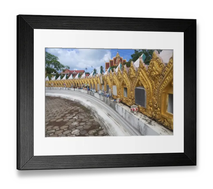 Framed Print : Columbarium in Wat Plai Laem - buddhist temple on Koh Samui