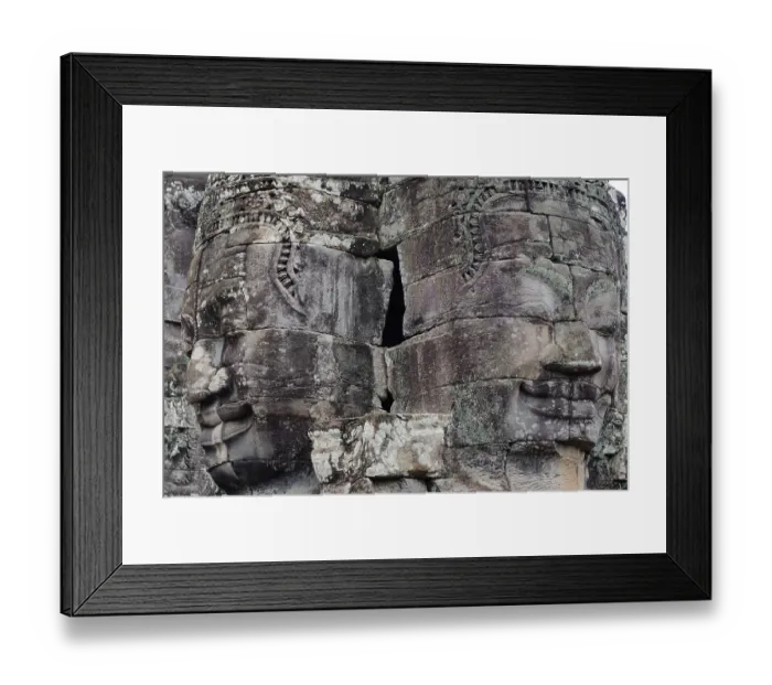 Framed Print : Buddha faces, Bayon Temple, Angkor Wat