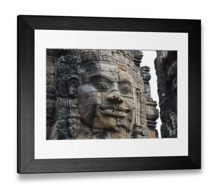 Framed Print : Buddha faces, Bayon Temple, Angkor Wat