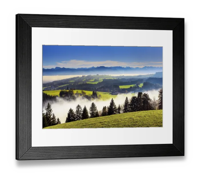 Framed Print : View from Blender near Kempten
