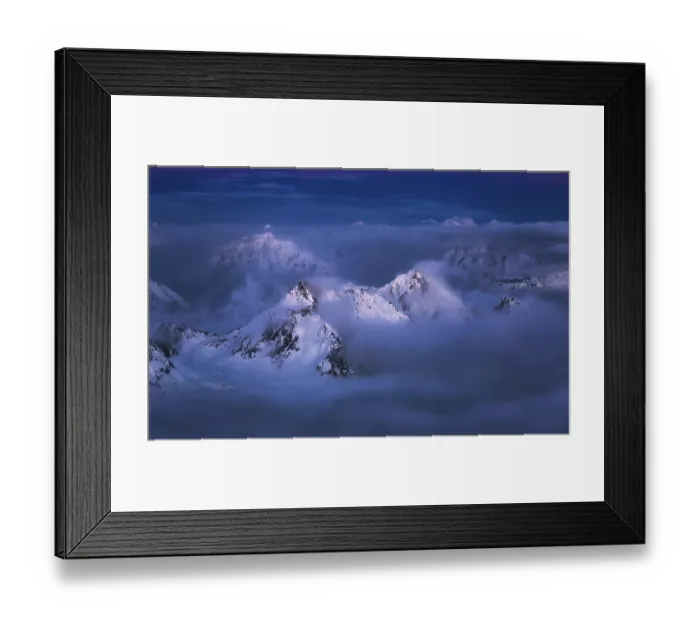 Framed Print : Majestc Caucasus mountains looking from mt