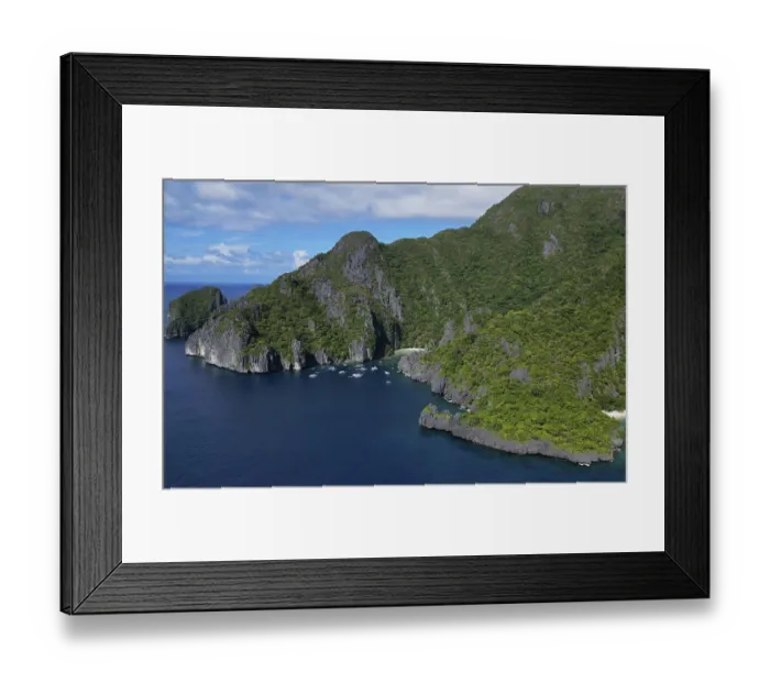 Framed Print : Aerial view of tropical Philippines island Framed Print : Aerial view of tropical Philippines island