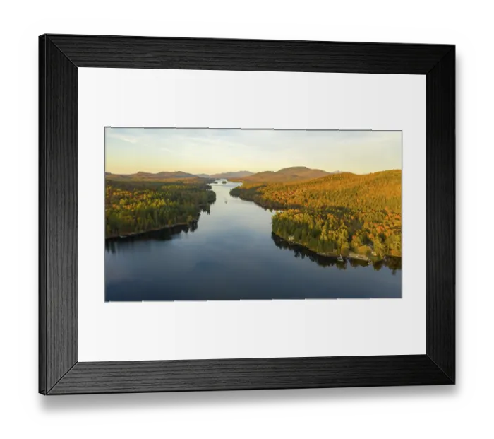 Framed Print : Fall color is more saturated at sunset near Long Lake Adirondack Park Mountains Framed Print : Fall color is more saturated at sunset near Long Lake Adirondack Park Mountains