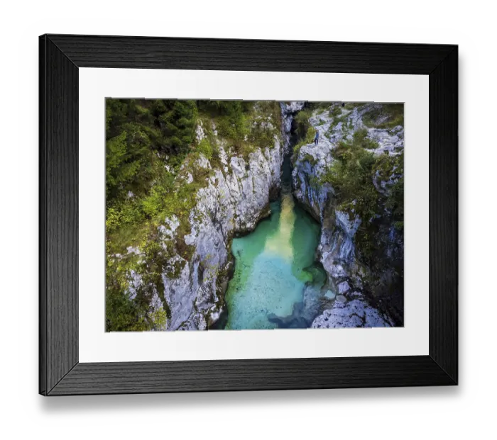 Framed Print : SoDa river valley. Bovec, Julian Alps